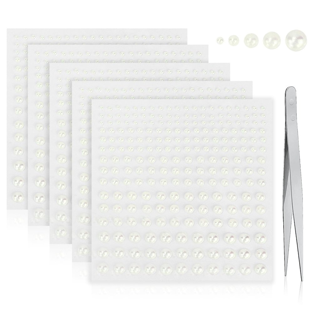 1125 Self-Adhesive Pearl Stickers
