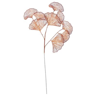 3-Pronged Ginkgo Leaf Flowers, Artificial Flowers (Champagne)