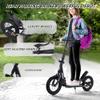 XXL Big-Wheel Kick Scooter for Adults and Children, Foldable City Scooter with Hand Brake, 150 kg Capacity view 3