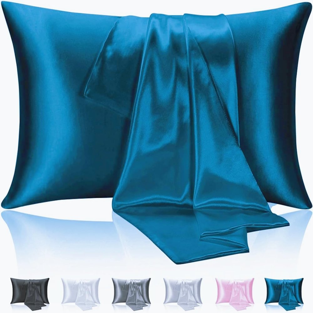 Super Soft Satin Pillowcases for Hair and Skin - 2 Pack