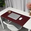 Desk Mat with Edge Protection, PU Leather, Large Mouse Pad, Red, 90 x 50 cm view 1