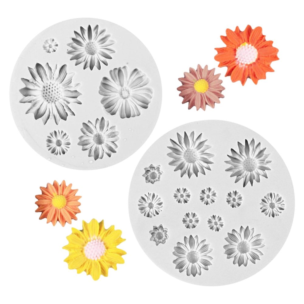 AIRTILY 2-Piece Flower Silicone Molds