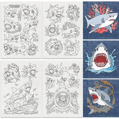 DOODLREAM 27-Piece Water-Soluble Hand Embroidery Stabilizers