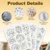 DOODLREAM 27-Piece Water-Soluble Hand Embroidery Stabilizers view 3