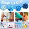 TOAOB 200 Pcs Craft Pom Poms 2 cm Blue view 4
