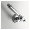 French Interior Door Lock in Chrome Finish, Silver Bedroom Door Handle view 3