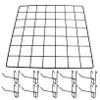 Veemoon 10-Piece Wire Grid Wall with Hooks and Nails, Wall Shelf for Photos and Decor at Home or Office view 1