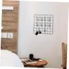 Veemoon 10-Piece Wire Grid Wall with Hooks and Nails, Wall Shelf for Photos and Decor at Home or Office view 4