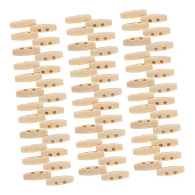 PartyKindom 50-Piece Round Wooden Buttons