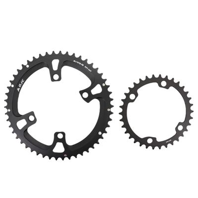 LKfjnhePF Road Bike Chainring, 110 BCD, 4-Bolt, Oval/Round Double Chainring, 52/36T (Round 50/34T)