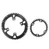 LKfjnhePF Road Bike Chainring, 110 BCD, 4-Bolt, Oval/Round Double Chainring, 52/36T (Round 50/34T) view 1