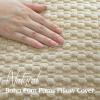 Artscope Geometric Corduroy Cushion Cover, 45 x 45 cm, Beige, Set of 1 view 2