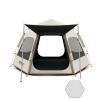 YYRHD-CZ Camping Tent for 5–8 People, Extra-Large, Quick-Setup Family Tent, Windproof, Breathable, Portable, 3-Season (Black) view 1