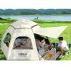 YYRHD-CZ Camping Tent for 5–8 People, Extra-Large, Quick-Setup Family Tent, Windproof, Breathable, Portable, 3-Season (Black) view 3