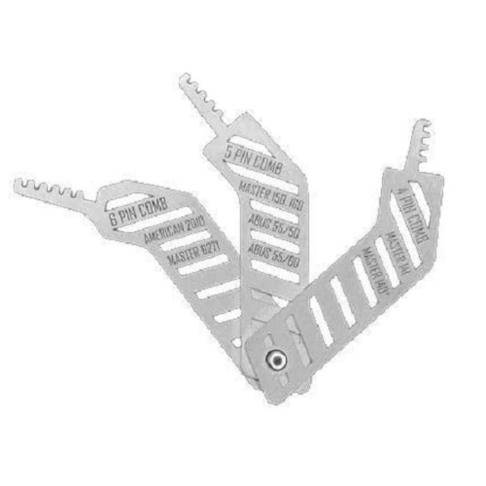 3-Piece Multifunctional Stainless Steel Pick Set