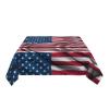 PHAYAH Rectangular American Flag Tablecloth, 137.2 x 183.9 cm, Decorative Table Cover for Dining Tables, Buffets, Parties and Camping view 3