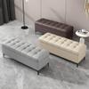 Modern Leather Storage Bench for Bedroom, Living Room, or Entryway view 4