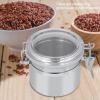 Yosoo Health Gear Airtight Stainless Steel Storage Container, 10 x 7.4 cm, for Coffee, Tea, Sugar, Flour, Cookies, Candy, Kitchen and Lunchbox view 2