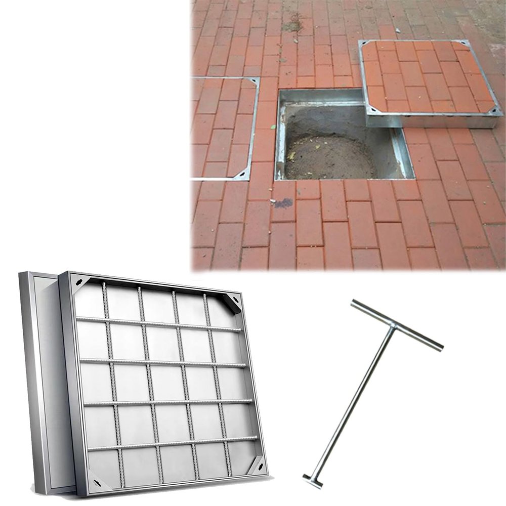 Recessed Stainless Steel Manhole Cover