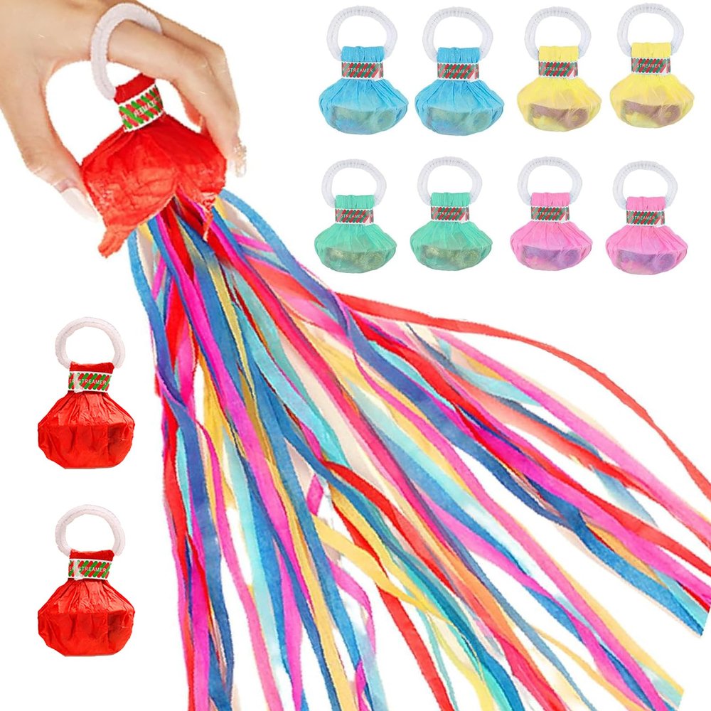 10 Pack Throwing Streamers for Parties