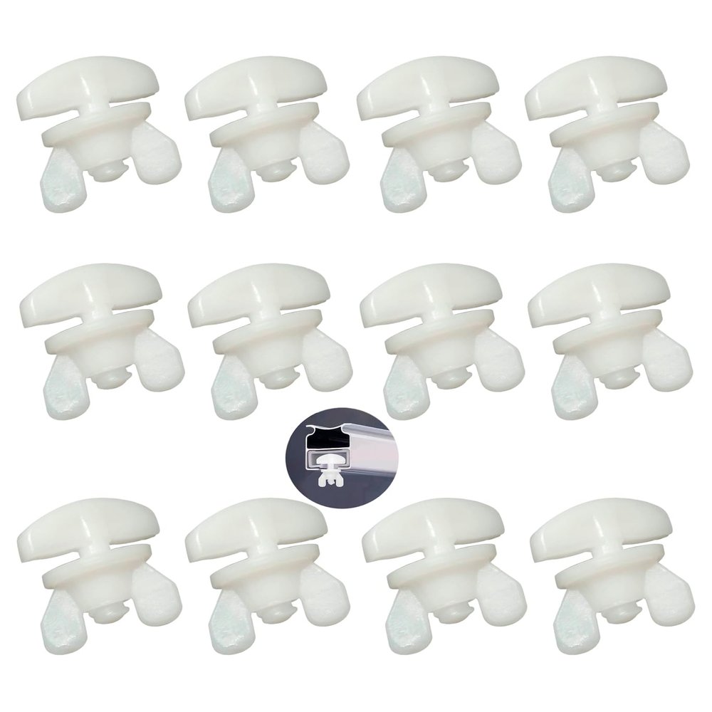 Skythrive Curtain Track Stoppers - 12 Pack