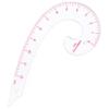 French Curve Ruler, 4.7 Inch Plastic Quilt Ruler with Clear Scale view 2