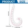 French Curve Ruler, 4.7 Inch Plastic Quilt Ruler with Clear Scale view 4