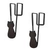 2-Pack Cat Towel Holders - Metal view 1