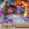 GIVLWF Graffiti Peel-and-Stick Wallpaper Mural for Bedroom and Living Room view 3