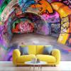 GIVLWF Graffiti Peel-and-Stick Wallpaper Mural for Bedroom and Living Room view 4