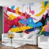 GIVLWF Abstract Graffiti Wall Mural Wallpaper, 150 x 105 cm view 1