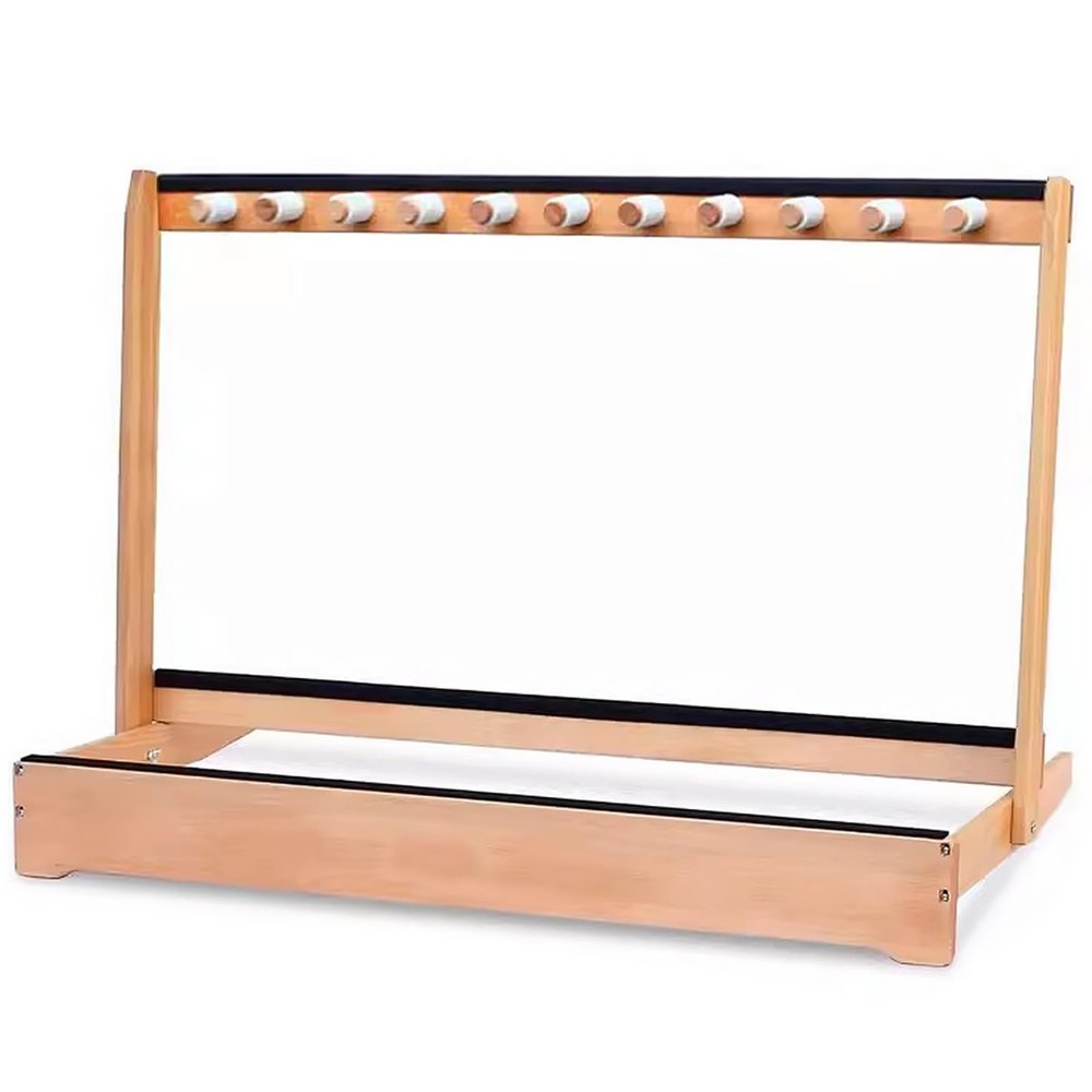 Wooden Rack for 2–6 Guitars, Badminton or Tennis Rackets