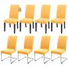 SUKAIKEQA 8-Pack Stretch Chair Covers for Dining and Cantilever Chairs view 1