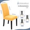 SUKAIKEQA 8-Pack Stretch Chair Covers for Dining and Cantilever Chairs view 4