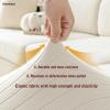 Gleedipre Striped Stretch Sofa Cover, Light Gray, Enlarged XL view 3