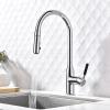 360° Swivel Kitchen Faucet, Chrome-Plated Brass, Pull-Out Sprayer, 2 Modes, Hot and Cold view 1