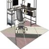 Office & Gaming Chair Mat for Hard Floors and Carpet, 120 x 160 cm view 1