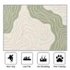 TerroVee Abstract Area Rug, Modern Minimalist, Non-Slip, Washable, Soft, Simple Line Design, Beige, 120 x 180 cm view 2