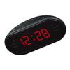 Operitacx Digital AM/FM Alarm Clock Radio with Night Light, Red view 1