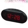 Operitacx Digital AM/FM Alarm Clock Radio with Night Light, Red view 3