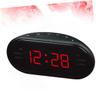 Operitacx Digital AM/FM Alarm Clock Radio with Night Light, Red view 4