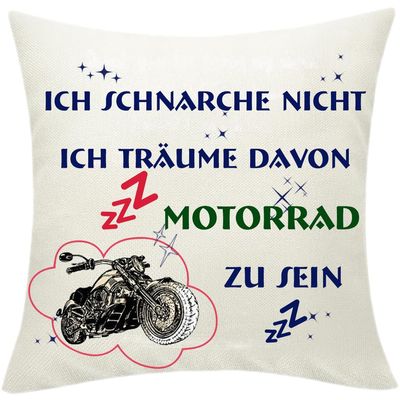 Zalingo Motorcycle Dream Pillowcase, 45 x 45 cm