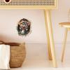3D Wall Decor with Cartoon Hole Effect view 3