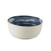 Excelsa Ermes Set of 6 Multipurpose Ceramic Bowls, Blue and White Decoration view 1