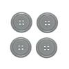 Premium 30mm 4-Hole Button Gray Contours (4 Pack) view 1