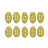 Premium 10mm 4-Hole Button - Golden Kiwi Yellow (10 pcs) view 1