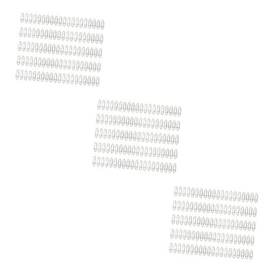 Abaodam 3 Sets Fishing Snap Connectors, Stainless Steel, 300 Pieces