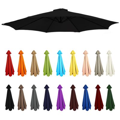 200 x 350 cm Replacement Patio Umbrella Canopy, 6/8 Ribs, Waterproof UV-Protection Fabric