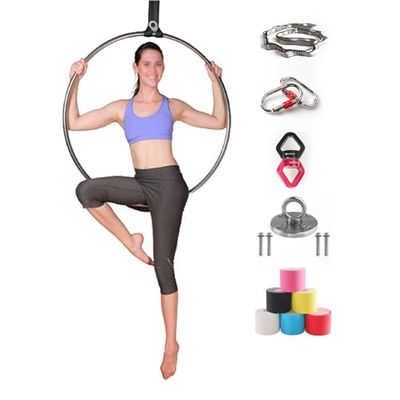 Professional Aerial Hoop Kit for Circus, Fitness, Acrobatics and Yoga Dance