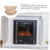 OUNONA 4-Piece Wood Application Furniture Decoration with Roman Column Head view 2